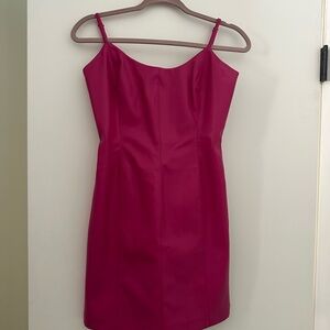 Steve Madden Fuchsia Spaghetti-Strap Mini Dress